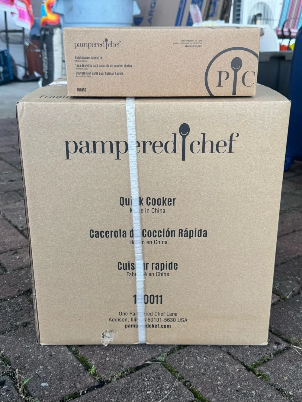 Pampered Chef Quick Cooker - Kraft Cardboard Box